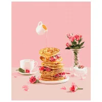 Pictură pe numere BrushMe Deliciu cu miere BS53597FC 50 x 40 cm/ Verticală