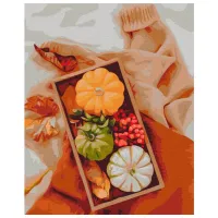 Pictură pe numere BrushMe Cadou de toamna BS52461FC 50 x 40 cm/ Verticală