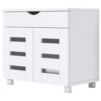 Обувной шкаф Fabrik Home Модуль №12 55см x 60см x 35.5см/ Белый ясень/ Белый ясень