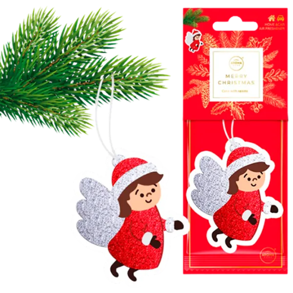 Ароматизатор для авто Aroma Car Christmas Cellulose Ангел/ на зеркале photo 1
