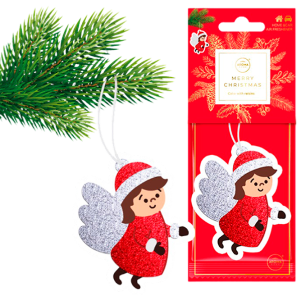 Ароматизатор для авто Aroma Car Christmas Cellulose Ангел/ на зеркале photo 1