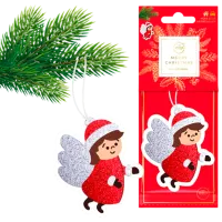 Ароматизатор для авто Aroma Car Christmas Cellulose Ангел/ на зеркале