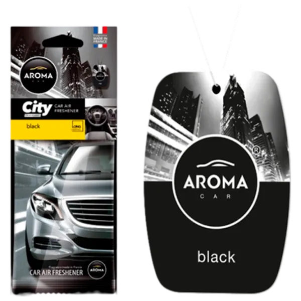 Ароматизатор для авто Aroma Car City Black/ на зеркале photo 1