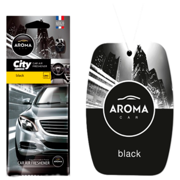 Ароматизатор для авто Aroma Car City Black/ на зеркале photo 1