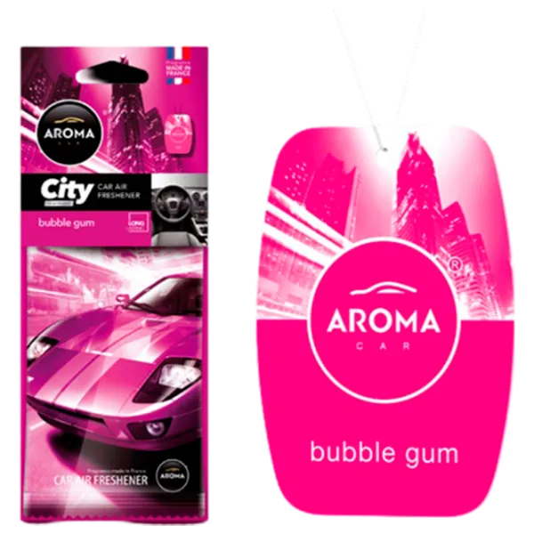 Aromatizator auto Aroma Car City Bubble Gum/ pe oglindă photo 1