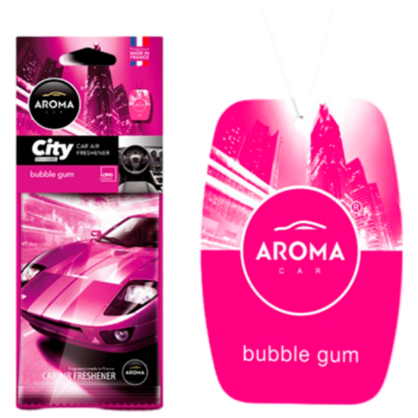 Aromatizator auto Aroma Car City Bubble Gum/ pe oglindă photo 1