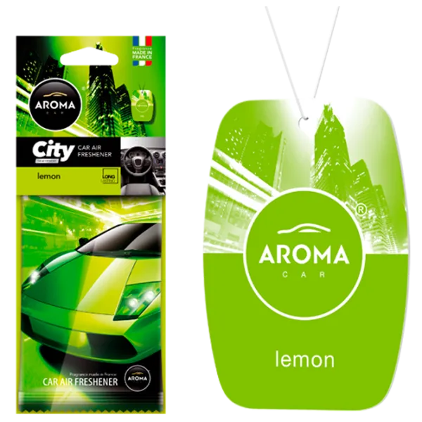 Ароматизатор для авто Aroma Car City Лимон/ на зеркале photo 1