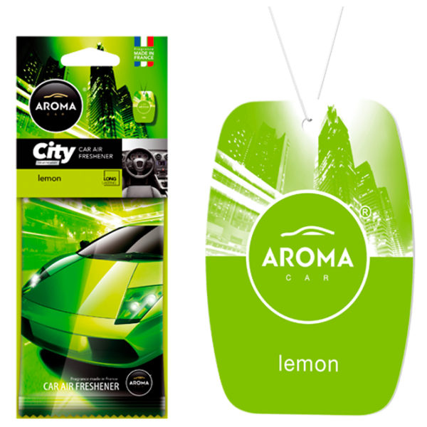 Ароматизатор для авто Aroma Car City Лимон/ на зеркале photo 1