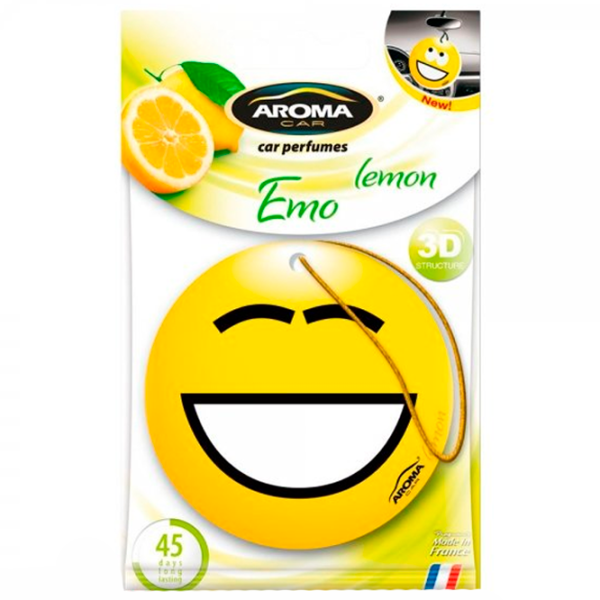 Ароматизатор для авто Aroma Car Emo 3D Лимон/ на зеркале photo 1