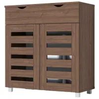 Обувной шкаф Fabrik Home Модуль №11 80см x 85см x 35.5см/ Орех каменный/ Орех каменный