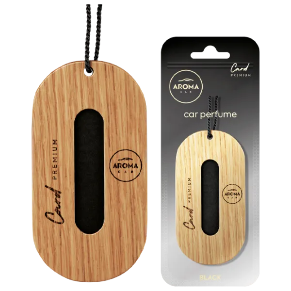 Ароматизатор для авто Aroma Car Premium Wood Black/ на зеркале photo 1