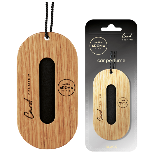 Ароматизатор для авто Aroma Car Premium Wood Black/ на зеркале photo 1