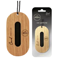 Ароматизатор для авто Aroma Car Premium Wood Black/ на зеркале