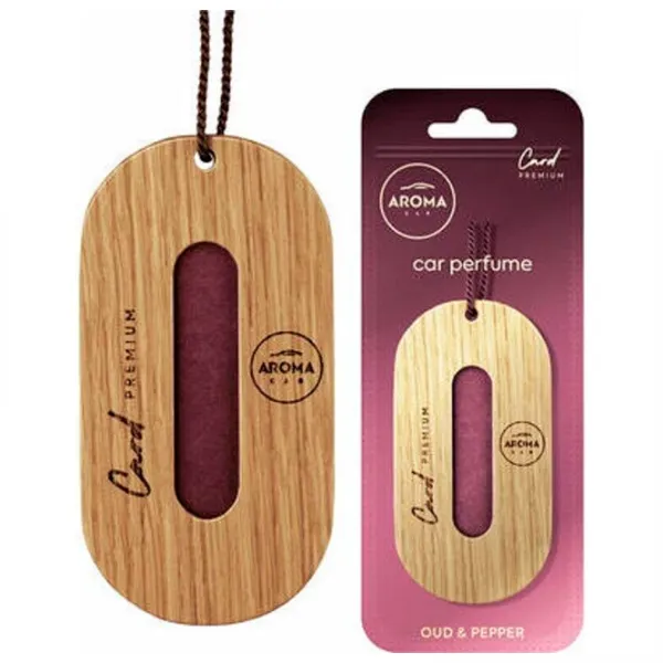 Aromatizator auto Aroma Car Premium Wood Oud pepper/ pe oglindă photo 1