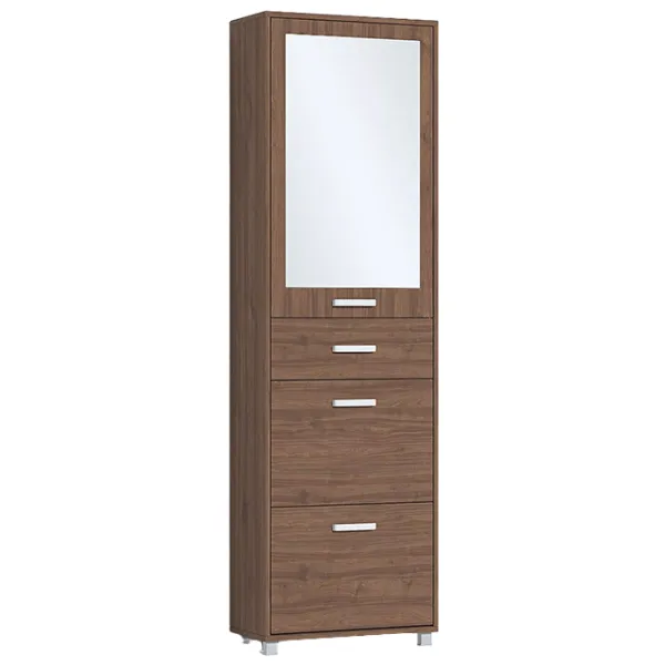 Dulap pentru încălțăminte Fabrik Home Modul №4 200 x 60 x 28.5/ Nuc pietros/ Nuc pietros photo 1