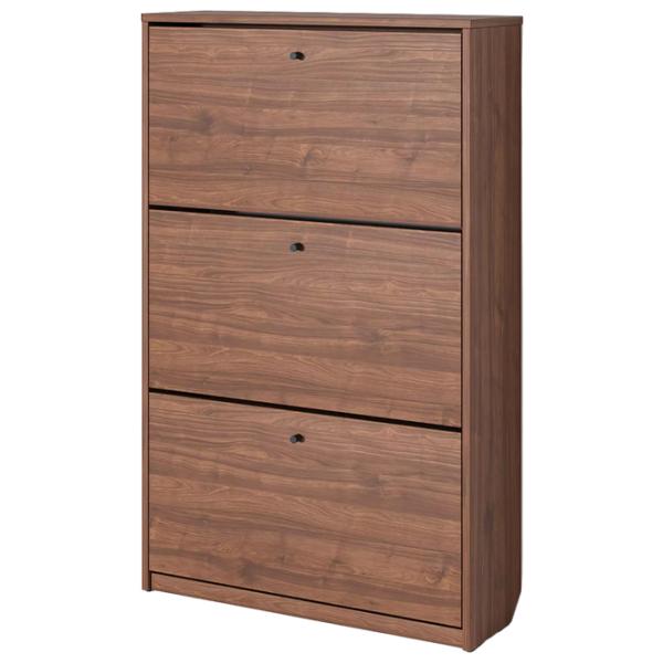 Обувной шкаф Fabrik Home 3 дверцы 800 128 см x 80см x 26см/ Орех каменный/ Орех каменный photo 1 Обувной шкаф Fabrik Home 3 дверцы 800 128 см x 80см x 26см/ Орех каменный/ Орех каменный photo 1