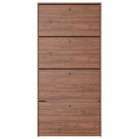 Dulap pentru încălțăminte Fabrik Home 4 uși 800 168 x 80 x 26/ Nuc pietros/ Nuc pietros