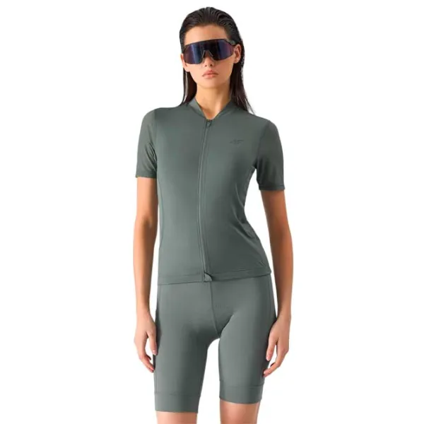 Tricou pentru femei 4F 4FSS24TFTSF490-46S 88% Poliester/ Olive Green photo 1