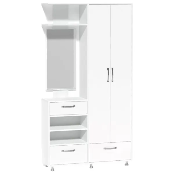 Set pentru antreu Fabrik Home Marvin stânga LPAL/ Frasin alb photo 1 Set pentru antreu Fabrik Home Marvin stânga LPAL/ Frasin alb photo 1