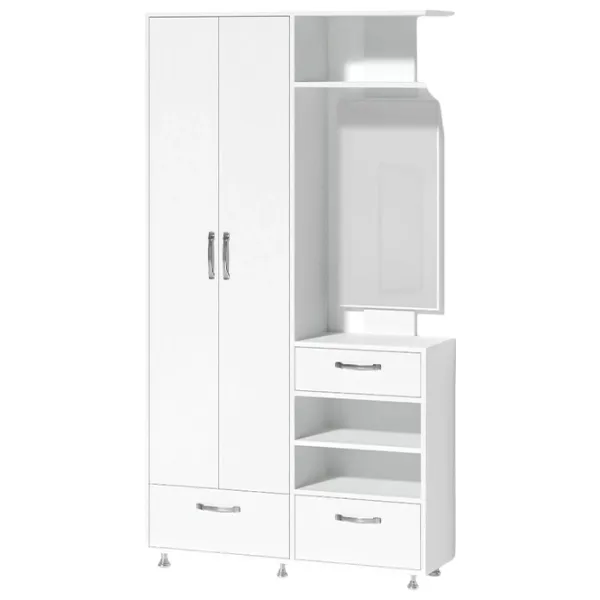 Комплект для прихожей Fabrik Home Marvin правый ЛДСП/ Белый ясень photo 1
