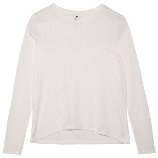 Tricou pentru femei 4F 4FWSS24TFLOF217-11S 100% poliester/ White photo 1