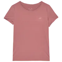 Tricou pentru femei 4F 4FWSS24TFTSF604-56S 90% poliester, 10% elastan/ Pink