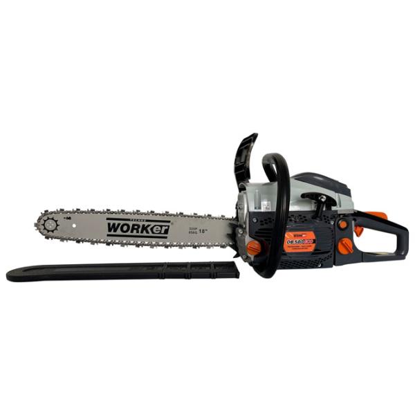 Цепная пила Technoworker DB580 ECO бензиновая/ Черный photo 1