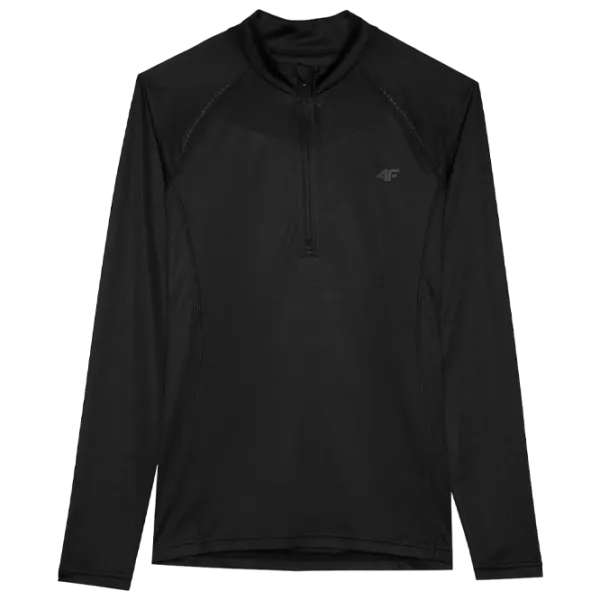 Tricou pentru femei 4F 4FRSS24TFLOF351-20S 100% poliester/ Black photo 1