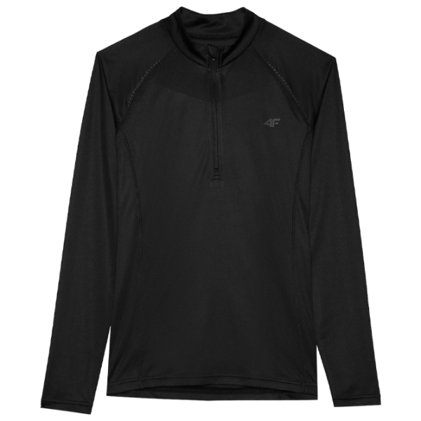 Tricou pentru femei 4F 4FRSS24TFLOF351-20S 100% poliester/ Black photo 1