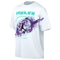 Футболка для мужчин Jordan Sprt Gfx 85 SS Crew 100% хлопок/ Белый