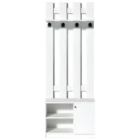 Set pentru antreu Fabrik Home Tina LPAL/ Frasin alb