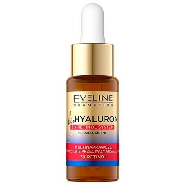 Ser pentru față Eveline Cosmetics Bio Hyaluron+Retinol 18 ml/ Toate tipurile photo 1 Ser pentru față Eveline Cosmetics Bio Hyaluron+Retinol 18 ml/ Toate tipurile photo 1