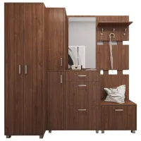 Комплект для прихожей Fabrik Home Madlen 2100 ЛДСП/ Орех каменный