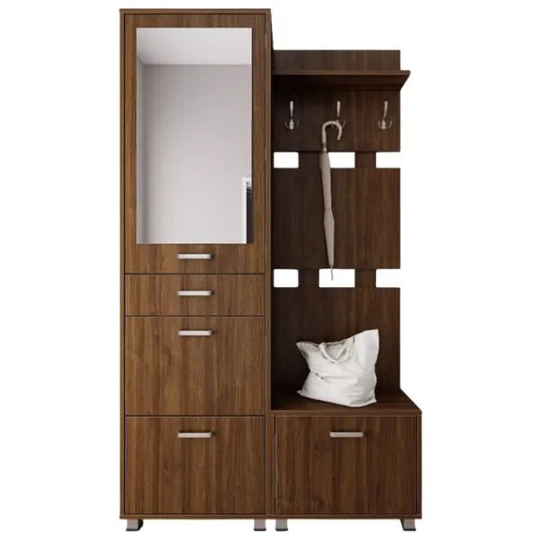 Set pentru antreu Fabrik Home Milana 1200 LPAL/ Nuc pietros photo 1 Set pentru antreu Fabrik Home Milana 1200 LPAL/ Nuc pietros photo 1