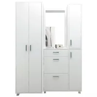 Комплект для прихожей Fabrik Home Milada 1500 ЛДСП/ Белый ясень