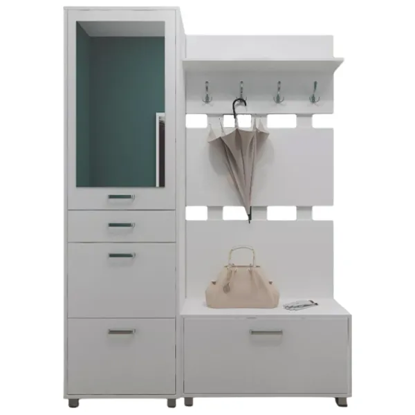 Set pentru antreu Fabrik Home Milana 1500 LPAL/ Frasin alb photo 1 Set pentru antreu Fabrik Home Milana 1500 LPAL/ Frasin alb photo 1