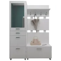 Комплект для прихожей Fabrik Home Milana 1500 ЛДСП/ Белый ясень