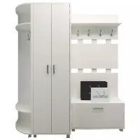 Set pentru antreu Fabrik Home Monica 1925 LPAL/ Frasin alb