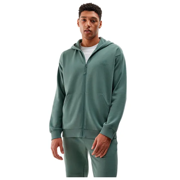 Толстовка для мужчин 4F 4FWSS24TSWSM1011 Прямой/ Зелёный photo 1