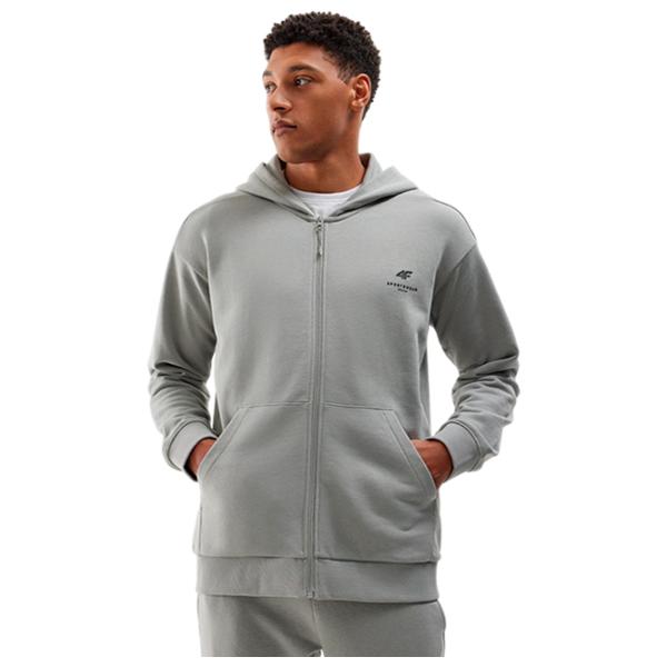 Hanorac pentru bărbați 4F 4FWSS24TSWSM1011 Drept/ Grey photo 1