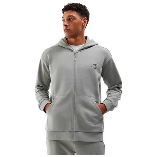 Hanorac pentru bărbați 4F 4FWSS24TSWSM1011 Drept/ Grey photo 1
