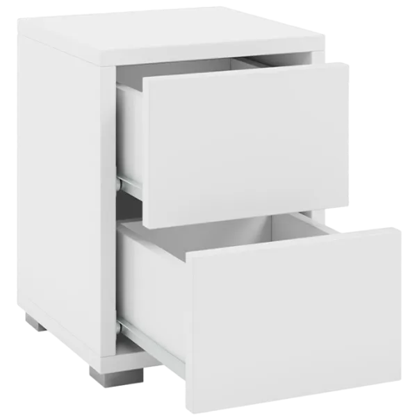 Noptiere Mirjan24 5554419 38 x 30 x 31/ PVC/ White photo 1