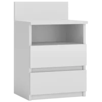 Тумбочки TopEshop 5533085 59см x 40см x 32см/ ДСП меламин/ White