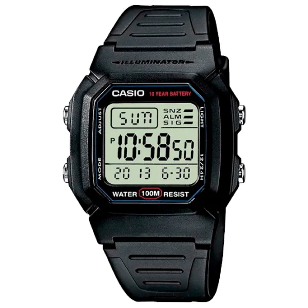 Наручные часы для мужчин Casio W-800H-1A Кварцевый/ 44 x 37 мм photo 1 Наручные часы для мужчин Casio W-800H-1A Кварцевый/ 44 x 37 мм photo 1