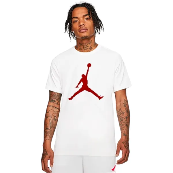 Tricou pentru bărbați Jordan Jumpman Ss Crew 100% bumbac/ White photo 1