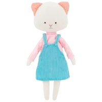 Jucărie moale Orange Toys Christy the Cat: Blue Sundress 29 CM01-13/ S13 3+/ White