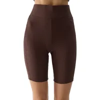 Короткие тайтсы для женщин 4F 4FWSS24TTIGF150-80S L/ Коричневый