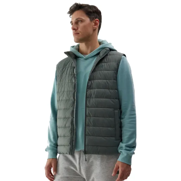 Vestă pentru bărbați 4F 4FWSS24TVJAM098-42S XL/ Green photo 1 Vestă pentru bărbați 4F 4FWSS24TVJAM098-42S XL/ Green photo 1