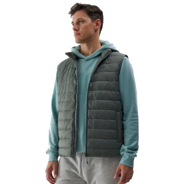 Vestă pentru bărbați 4F 4FWSS24TVJAM098-42S XL/ Green photo 1 Vestă pentru bărbați 4F 4FWSS24TVJAM098-42S XL/ Green photo 1