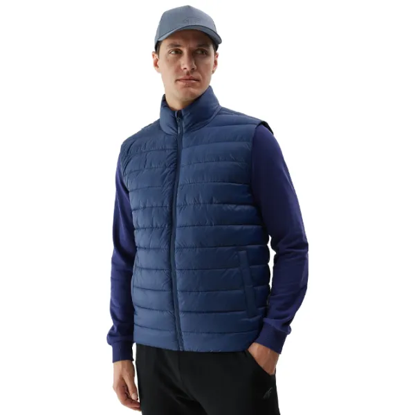 Vestă pentru bărbați 4F 4FWSS24TVJAM098-31S XL/ Blue photo 1 Vestă pentru bărbați 4F 4FWSS24TVJAM098-31S XL/ Blue photo 1